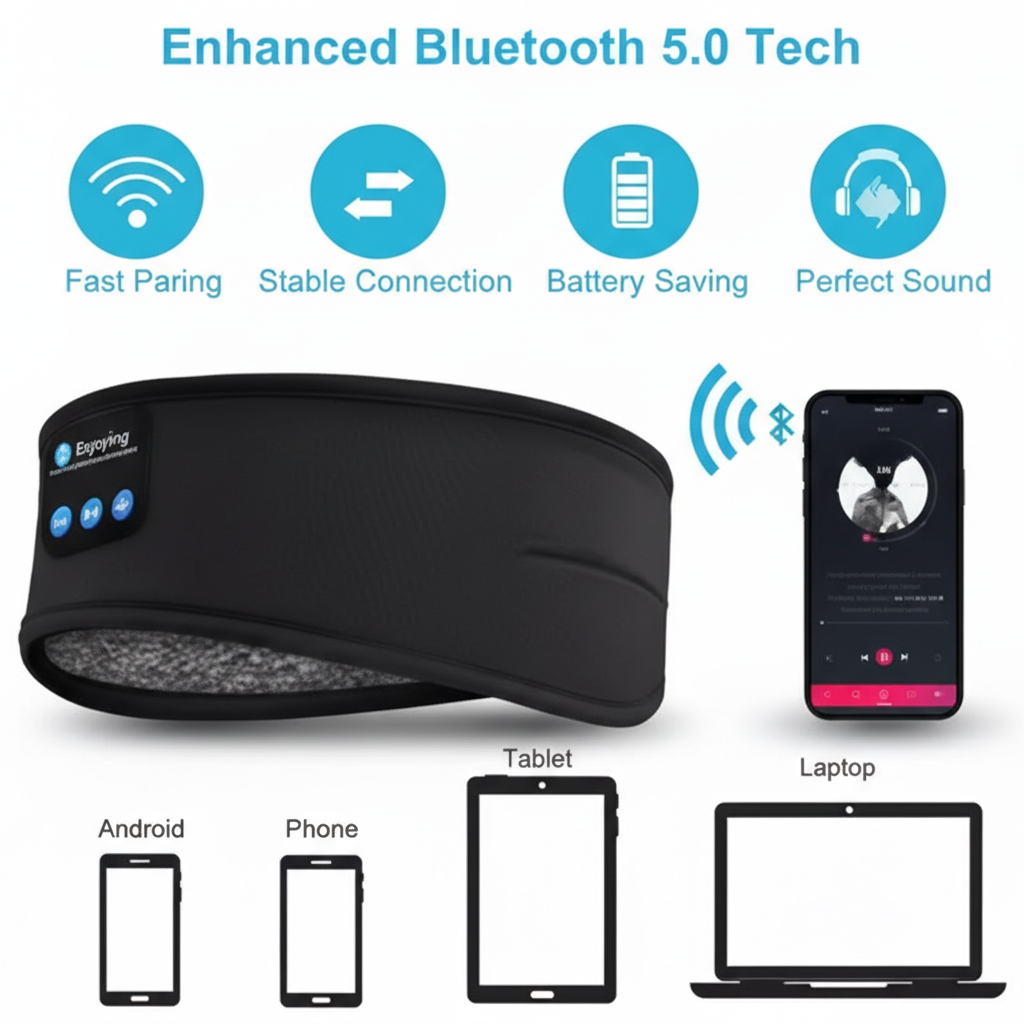 Diadema para dormir – Diadema para dormir con Bluetooth